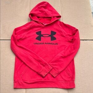 Kids Rival Fleece Hoodie Under Armour Youth XL Loose Red Used